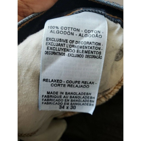 Levi's Signature Men's Blue Denim 100% Cotton Relaxed Fit Jeans Size 34/30 - Picture 9 of 11